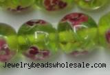 CLG877 14 inches 14mm round lampwork glass beads wholesale