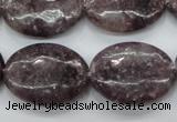 CLI30 15.5 inches 18*25mm oval lilac jasper beads wholesale