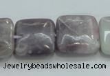 CLI62 15.5 inches 20*20mm square natural lilac jasper beads wholesale