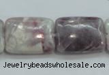 CLI64 15.5 inches 18*25mm rectangle natural lilac jasper beads wholesale