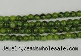 CLJ200 15.5 inches 4mm round dyed sesame jasper beads wholesale