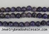 CLJ213 15.5 inches 6mm round dyed sesame jasper beads wholesale