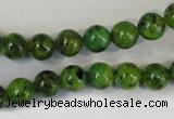 CLJ220 15.5 inches 8mm round dyed sesame jasper beads wholesale