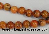 CLJ221 15.5 inches 8mm round dyed sesame jasper beads wholesale