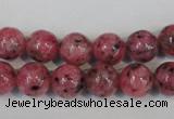 CLJ232 15.5 inches 10mm round dyed sesame jasper beads wholesale