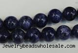 CLJ234 15.5 inches 10mm round dyed sesame jasper beads wholesale