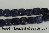 CLJ255 15.5 inches 8*8mm square dyed sesame jasper beads wholesale