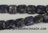 CLJ263 15.5 inches 10*10mm square dyed sesame jasper beads wholesale