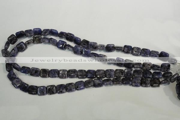 CLJ263 15.5 inches 10*10mm square dyed sesame jasper beads wholesale