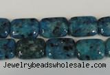 CLJ285 15.5 inches 10*14mm rectangle dyed sesame jasper beads wholesale