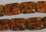 CLJ291 15.5 inches 15*20mm rectangle dyed sesame jasper beads wholesale