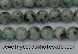 CLJ400 15.5 inches 4mm round sesame jasper beads wholesale