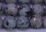 CLJ425 15.5 inches 14mm faceted round sesame jasper beads