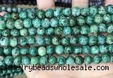 CLJ527 15.5 inches 4mm,6mm,8mm,10mm & 12mm round sesame jasper beads