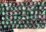 CLJ528 15.5 inches 4mm,6mm,8mm,10mm & 12mm round sesame jasper beads