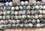 CLJ551 15.5 inches 6mm,8mm,10mm & 12mm faceted round sesame jasper beads