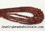 CLJ614 6mm - 14mm round sesame jasper graduated beads