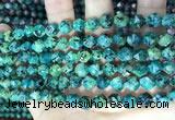 CLJ629 15 inches 8mm faceted nuggets sesame jasper beads