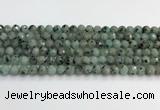 CLJ641 15.5 inches 8mm faceted round sesame jasper beads wholesale