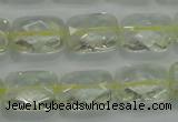 CLQ101 15 inches 13*18mm faceted rectangle natural lemon quartz beads