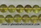 CLQ154 15.5 inches 12mm round natural lemon quartz beads wholesale