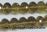 CLQ16 15.5 inches 10*14mm faceted rondelle natural lemon quartz beads