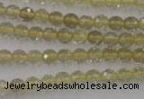 CLQ161 15.5 inches 6mm faceted round natural lemon quartz beads