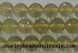 CLQ164 15.5 inches 12mm faceted round natural lemon quartz beads