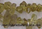 CLQ171 6*8mm – 10*16mm faceted nuggets natural lemon quartz beads