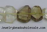 CLQ266 15.5 inches 13*18mm - 15*20mm freeform lemon quartz beads