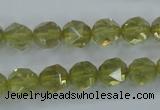 CLQ303 15.5 inches 10mm faceted nuggets lemon quartz beads