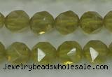 CLQ304 15.5 inches 12mm faceted nuggets lemon quartz beads