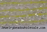 CLQ311 15.5 inches 6mm faceted nuggets lemon quartz beads