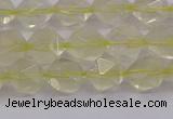 CLQ313 15.5 inches 10mm faceted nuggets lemon quartz beads