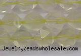 CLQ314 15.5 inches 12mm faceted nuggets lemon quartz beads