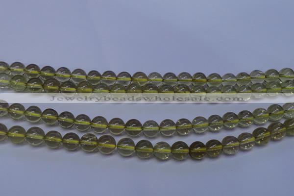 CLQ351 15 inches 6mm round natural lemon quartz beads wholesale