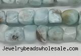 CLR133 15.5 inches 4*6mm - 5*8mm chips natural larimar gemstone beads