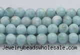 CLR15 15.5 inches 6mm round grade A natural larimar gemstone beads