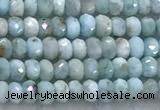 CLR159 15 inches 2*3mm faceted rondelle larimar beads wholesale