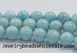 CLR19 15.5 inches 10mm round grade AA natural larimar gemstone beads