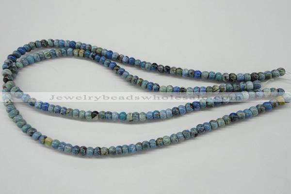 CLR200 15.5 inches 4*6mm rondelle larimar gemstone beads