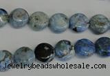 CLR208 15.5 inches 10mm flat round larimar gemstone beads