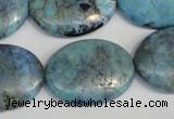 CLR216 15.5 inches 22*30mm oval larimar gemstone beads