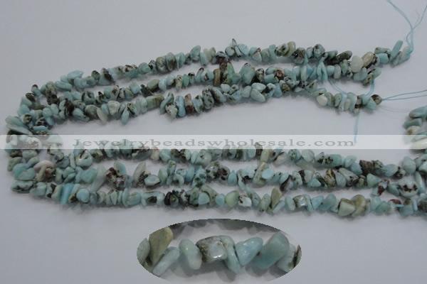 CLR30 15.5 inches natural larimar gemstone chip beads wholesale