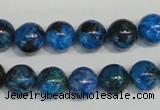 CLR303 15.5 inches 10mm round dyed larimar gemstone beads