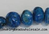 CLR316 15.5 inches 10*18mm nuggets dyed larimar gemstone beads