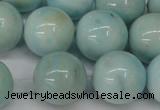 CLR356 15.5 inches 16mm round dyed larimar gemstone beads