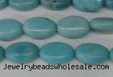 CLR371 15.5 inches 8*12mm oval dyed larimar gemstone beads