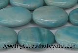 CLR375 15.5 inches 15*20mm oval dyed larimar gemstone beads