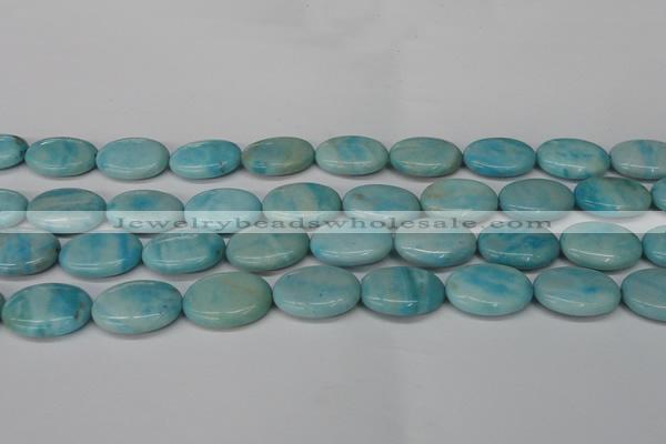 CLR375 15.5 inches 15*20mm oval dyed larimar gemstone beads